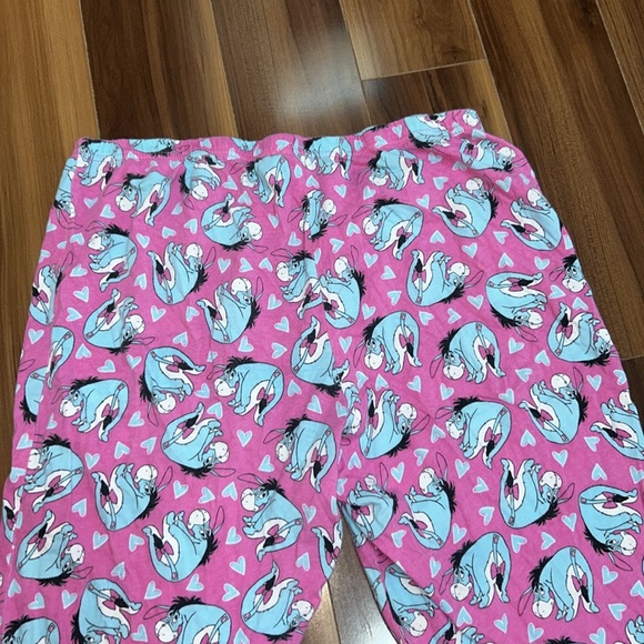 XL Disney eeyore pajama pants 100% cotton sleep vintage hearts - Picture 4 of 4